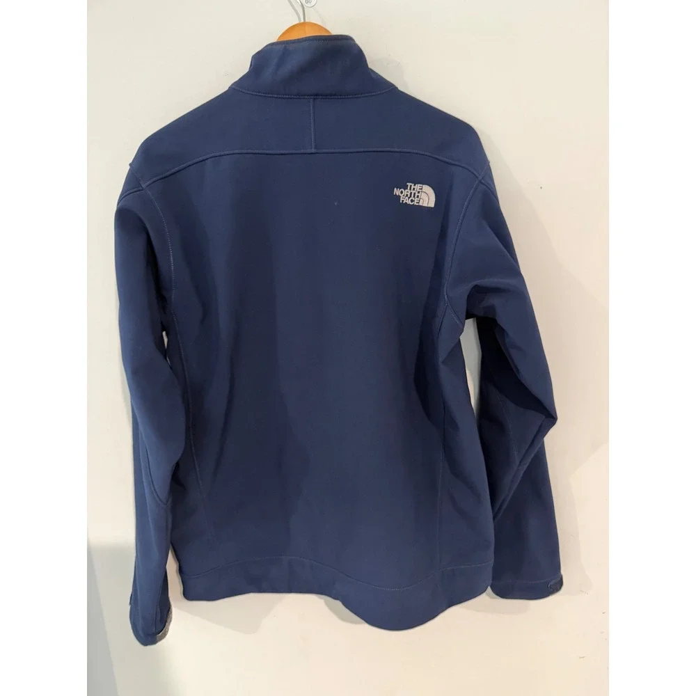 The North Face Mens Apex Bionic Softshell Jacket Navy Blue Full Zip Medium